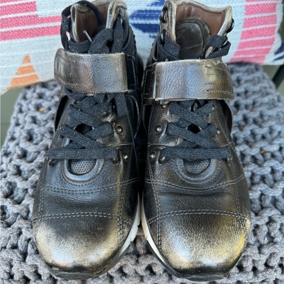 NEW AS98 37 DISTRESSED ICE DYNASTAR EMBELLISHED SNEAKERS best for 6.5-7 US. - Picture 4 of 6